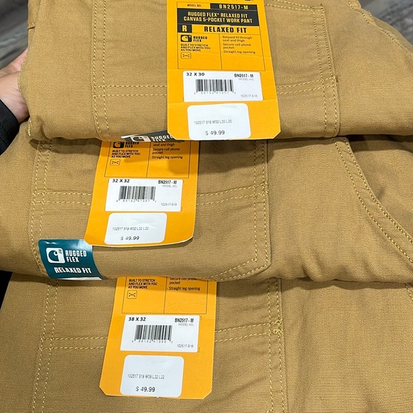 MEN'S 5-POCKET PANT - RELAXED FIT - RUGGED FLEX® - CANVAS WORK PANT - Picture 2 of 2